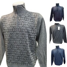 Maglione uomo mezza zip
