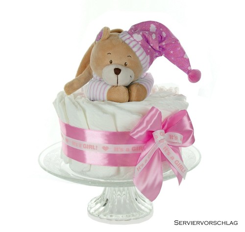 Torta pannolini bambina - pannolini,