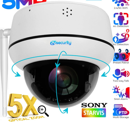 Telecamera ptz 5mp wifi - 5mp, dome