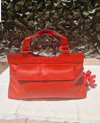 Borsa vintage pelle rossa - vintage,