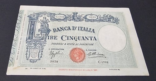 Cinquanta lire barbetti - cinquanta, 50