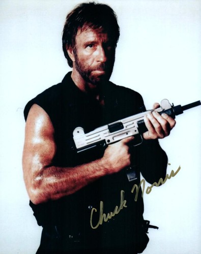 Foto firmata chuck norris - foto,