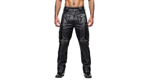 Pantaloni moto trapuntati - pantaloni, da