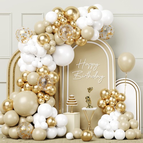 Arco palloncini oro bianco - arco,