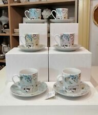 Hervit Set 6 Tazze Caffè In Porcellana