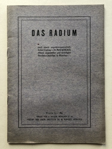 Das radium conferenza - das, max