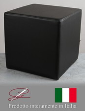 POUF POUFF PUFF PUF CUBO ARREDAMENTO ECO-PELLE POGGIAPIEDI DESIGN MADE IN ITALY