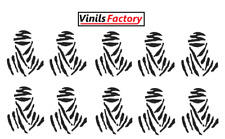 ADESIVI DAKAR 10 PZ. NERO