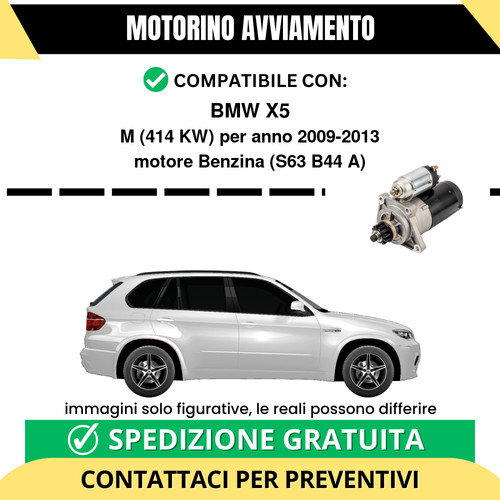 Motorino avviamento bmw m - x5,