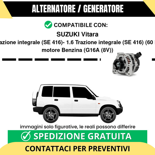 Alternatore suzuki vitara 6 - alternatore,