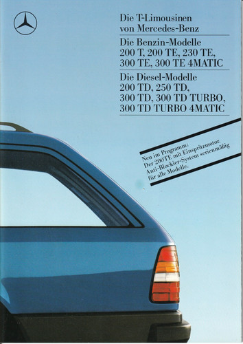Brochure mercedes modelli - modelli, t