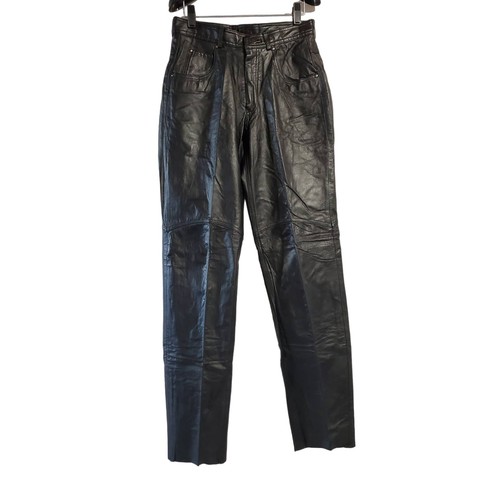 Pelle cuir pantaloni moto - cuir,