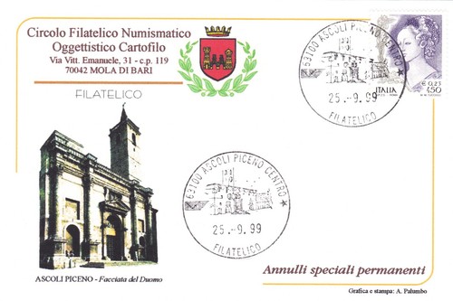 Cartolina ascoli piceno - ascoli,