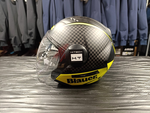 Helmet casco jet blauer s - casco,