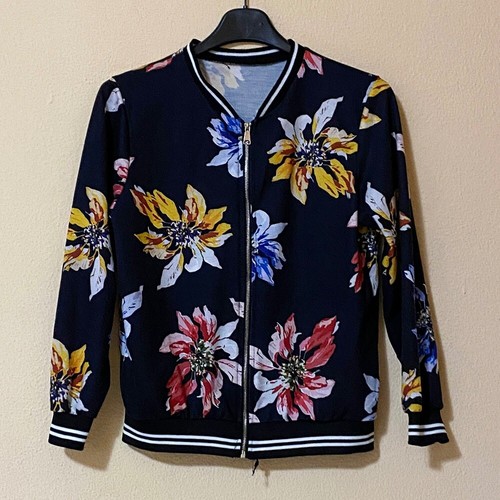 Felpa zip giacca floreale - giacca,