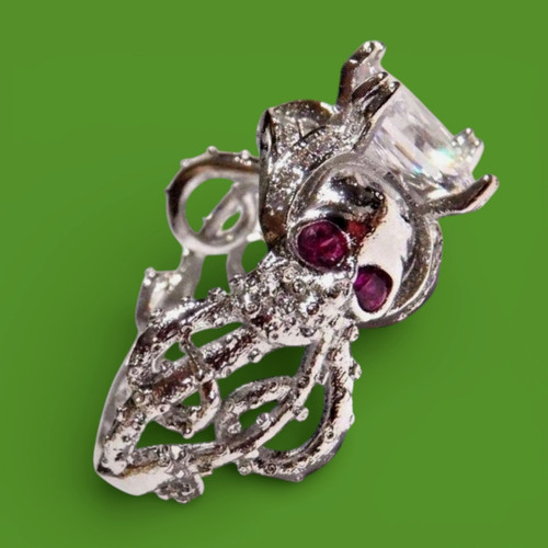 Cthulhu ring cristallo polpo - ring,