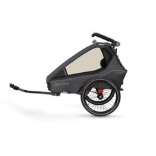 Qeridoo® Rimorchio per biciclette Kidgoo2 Steel Grey