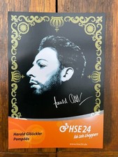 Biglietto autografo Harald Glöckler HSE24, repro, stampa firmata
