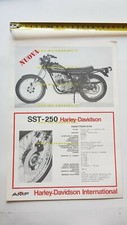 Harley-Davidson SST 250 1975 depliant ITALIANO originale brochure 