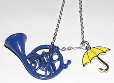 Pendentif How I met your mother HIMYM umbrella & french horn metal necklace