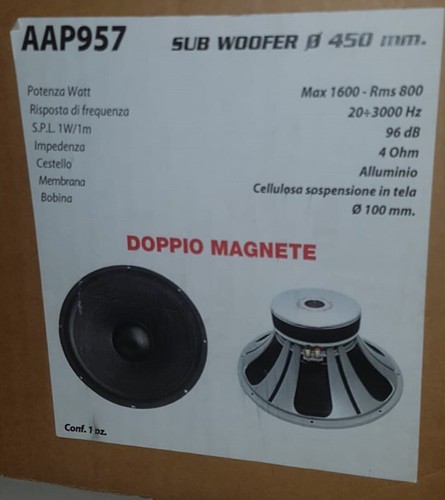Subwoofer phonocar spl - phonocar, 1600w