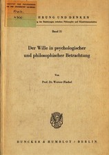 Der Wille in psychologischer