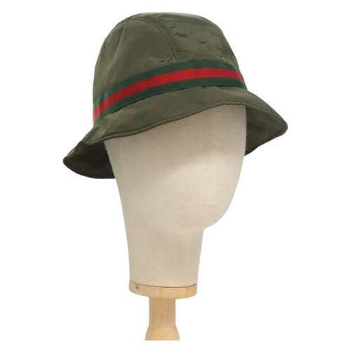 Cappello gucci nylon - m, cachi