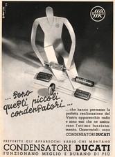 ADVERTISEMENT 1937 CAPACITORS