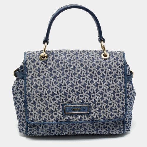 Borsa dkny blu firmata tela - dkny,