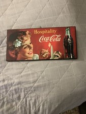 Quadro In Legno con stampa Coca Cola Anni 80 /90