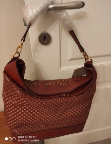 Borsa tracolla pelle rossa - tracolla,