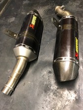 COPPIA SCARICHI TERMINALI SILENZIATORI AKRAPOVIC KAWASAKI Z 1000 SX