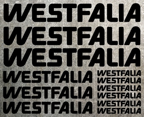 Westfalia adesivi sticker - westfalia,