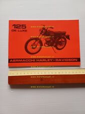 Aermacchi Harley-Davidson 125 De Luxe manuale uso manutenzione ITALIANO original