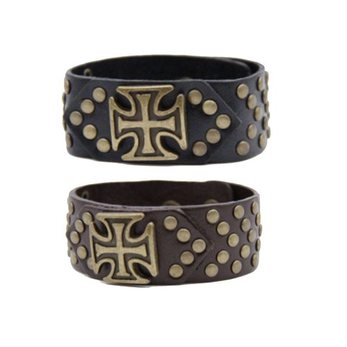 Bracciale uomo pelle cuoio - bracciale,