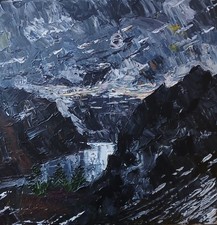 Quadro acrilico scena di