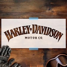Pochoir en plastique réutilisable A3 - Logo Harley Davidson Version B
