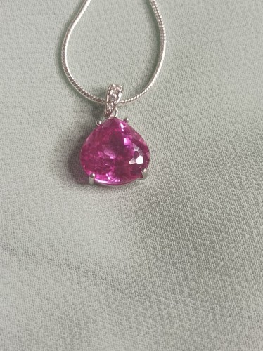 Collana tormalina rosa con - collana,