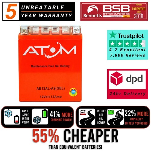 Batteria moto yb12al - batteria, atom