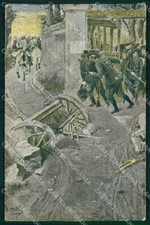 WW1 WWI Militari Uniformi Bersaglieri Agguato cartolina KF5344