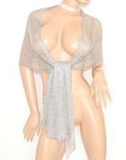 STOLA donna argento scialle