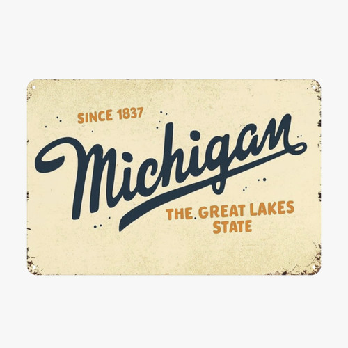 Poster vintage michigan - poster,