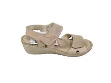 Florance Sandali in pelle c/zeppa e strappi, Donna - Art. 21820-1/TOR (Tortora)