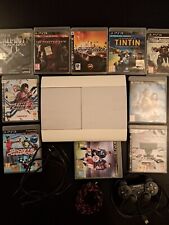 PLAYSTATION 3 PS3 bianca da 500gb di memoria (cavi inclusi) + JOYSTICK + GIOCHI