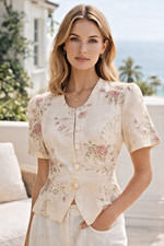 Vintage BIGIO Linen Floral
