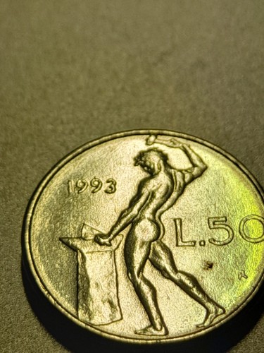 Moneta lire 1993 - 50,