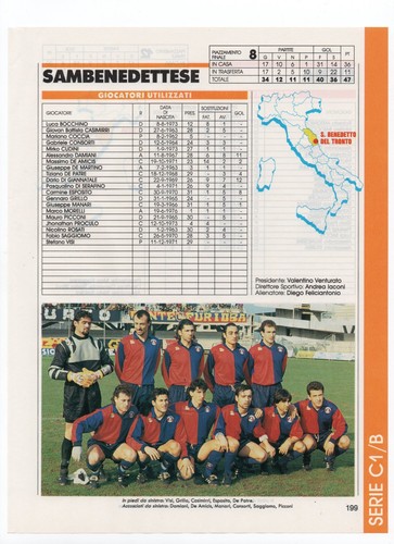 Sambenedettese serie b - serie, c1/b