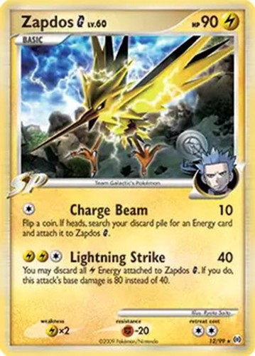 Zapdos 99 pokemon - zapdos, 12/99