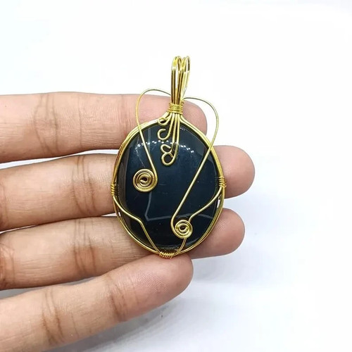 Collana topazio giallo avvolto - topazio,