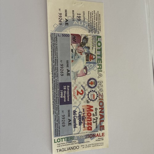 Biglietto lotteria nazionale - lotteria,